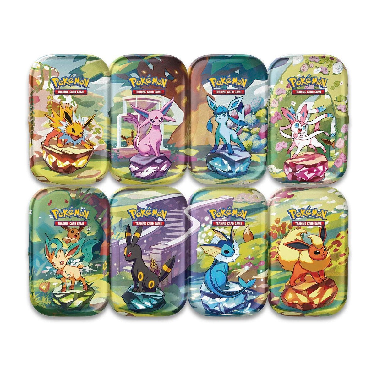 Pokémon TCG: Prismatic Evolutions 8 Mini-Tins with Promo Cards