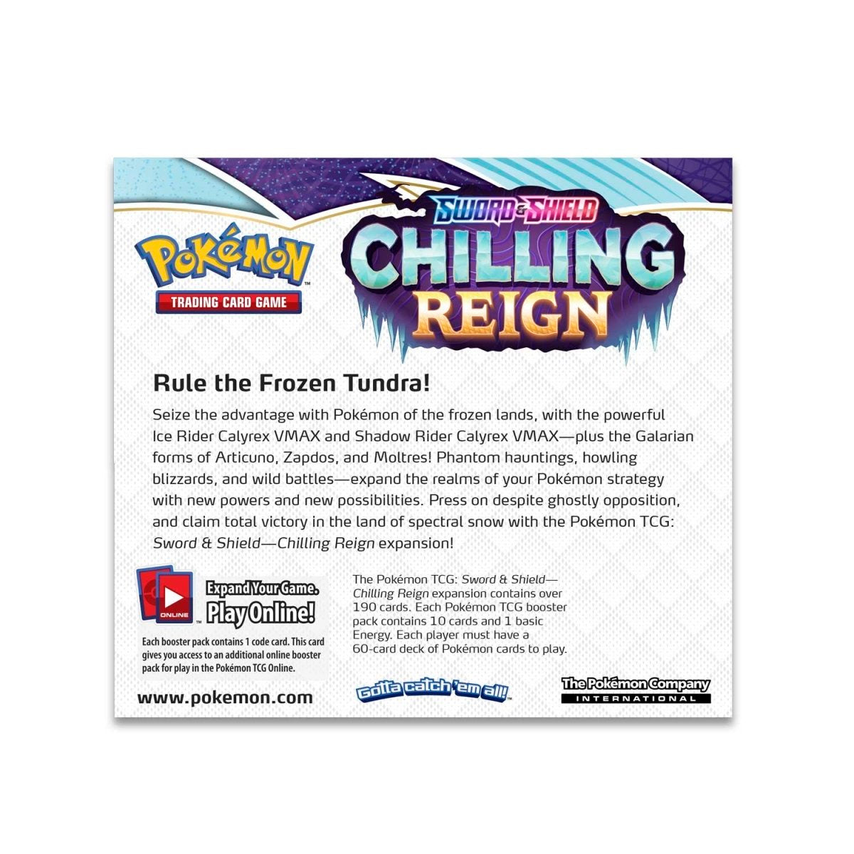Pokémon TCG: Sword & Shield-Chilling Reign Booster Display Box (36 Packs)