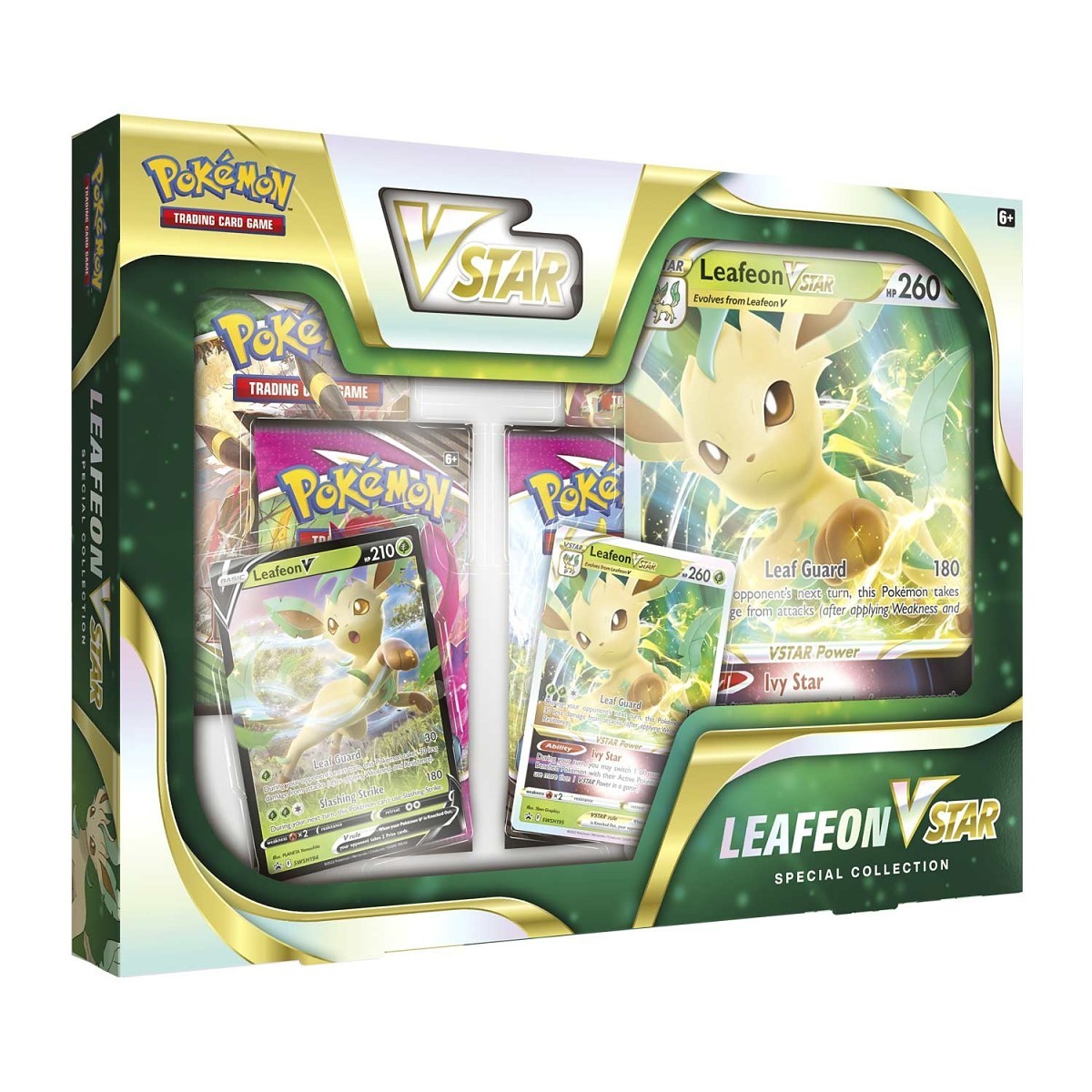 Pokémon TCG: Leafeon VSTAR Special Collection (2x Evolving Skies, 2x Fusion Strike)