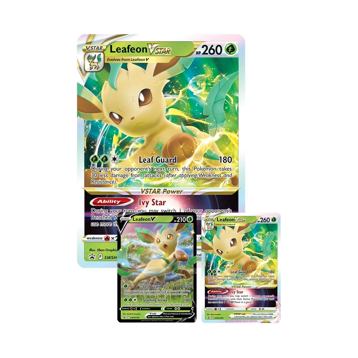 Pokémon TCG: Leafeon VSTAR Special Collection (2x Evolving Skies, 2x Fusion Strike)
