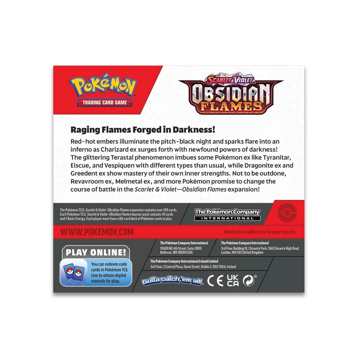 DAMAGED SEAL - Pokémon TCG: Scarlet & Violet-Obsidian Flames Booster Display Box (36 Packs)